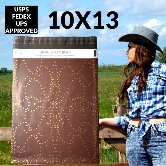 25 10X13 Western Leather Poly Mailers PRICE IS FIRM - Picture 4 of 5